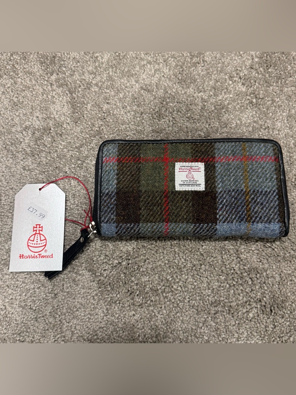 Harris Tweed Long Tartan Wallet